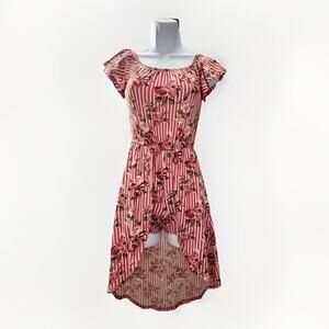 Girls Romper Dress Floral Size 10/12